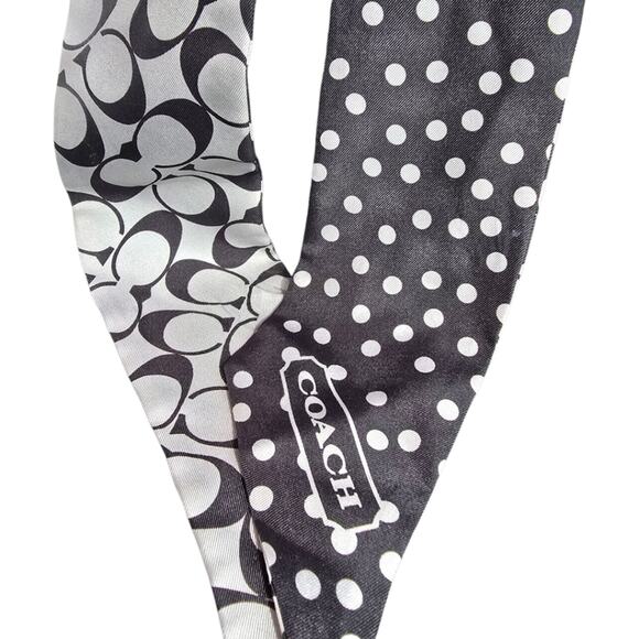 Coach East West Embossed Gallery Tote Black Patent‎ Leather w/ Scarf F17723 - Picture 9 of 16